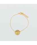 Bracelet pastille plaqué or