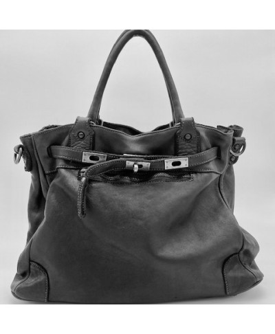 Cabas Cuir Noir