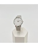 Montre CLUSE Minuit Mesh White Silver