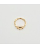 Bague fine plaqué or
