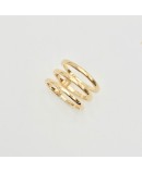 Bague anneau plaqué or