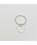 Bague  boule argent