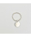 Bague  boule argent