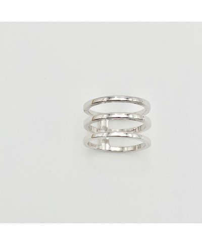 Bague anneaux argent